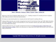 Tablet Screenshot of highwaysafetyservices.com